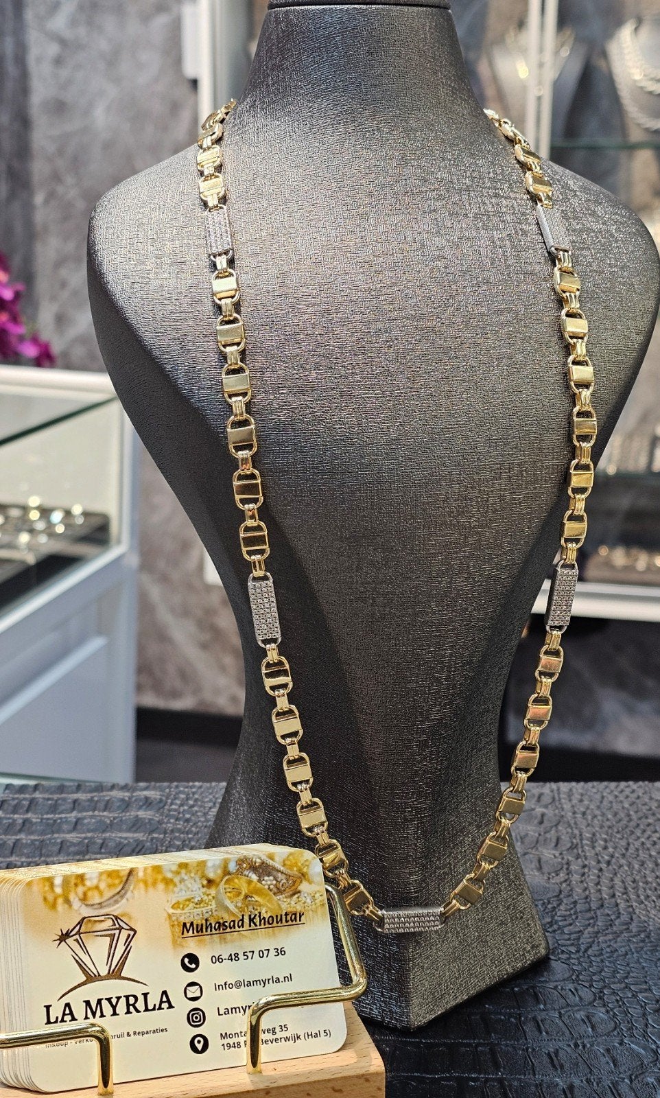 Prachtige Kingsley 14k gouden ketting 70.6 gram nieuw!, Sieraden, Tassen en Uiterlijk, Ophalen of Verzenden, Nieuw, Goud, Goud