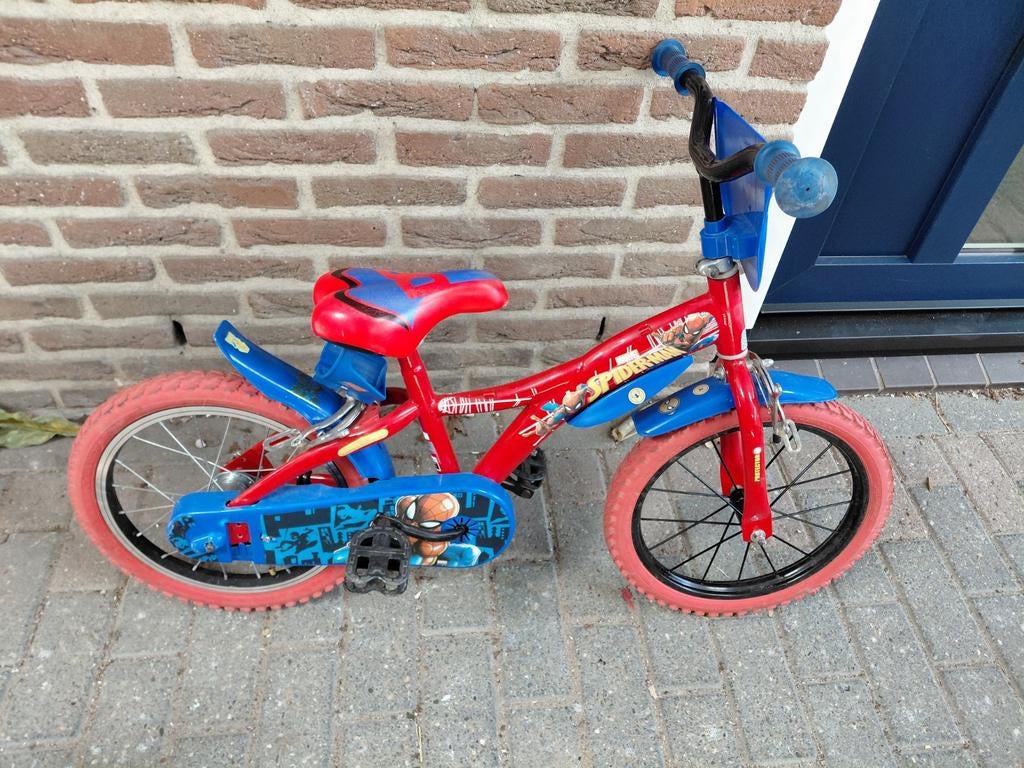 Spiderman kinderfiets - 16 inch, Fietsen en Brommers, Ophalen, Gebruikt, 16 tot 20 inch, Spiderman