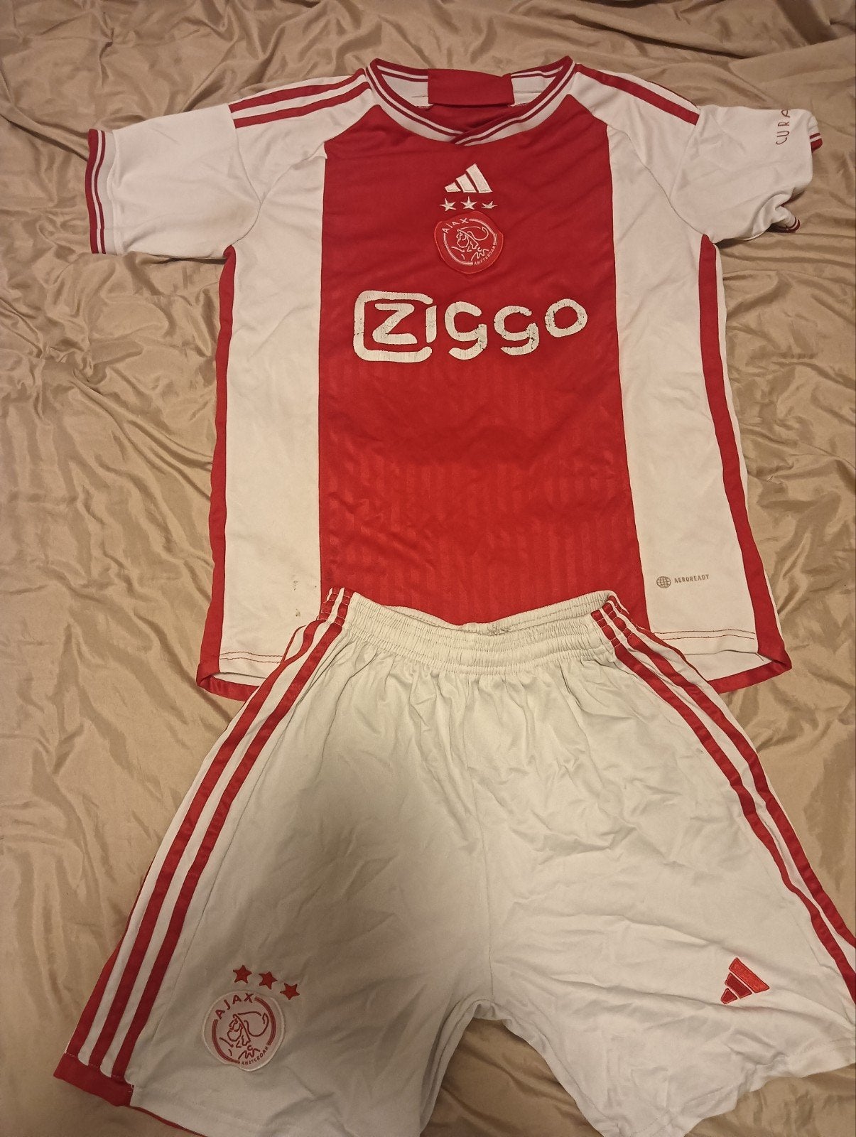 Ajax Thuisshirt Mika godts 2023/2024 - Maat S (valt als M), Maat M, Ophalen, Zo goed als nieuw, Shirt