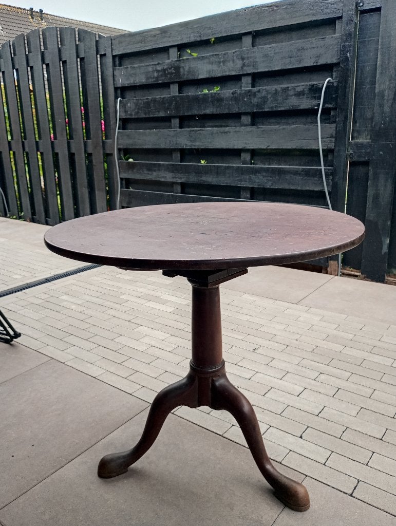 Engelse tilt-top tafel, 19e eeuw., Ophalen