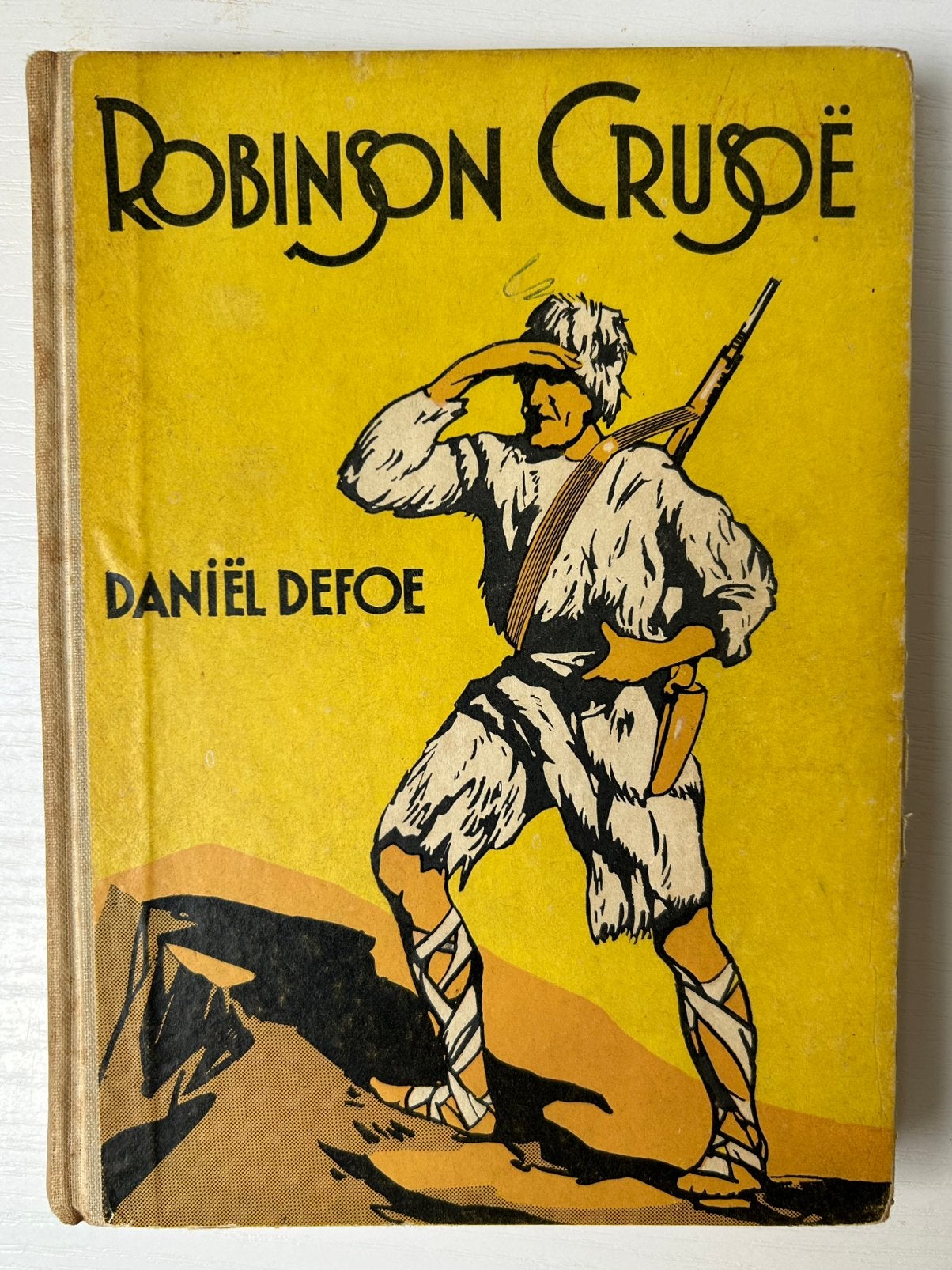 Robinson Crusoë Daniël Defoe Achtste druk uit 1955, Ophalen of Verzenden, Gelezen