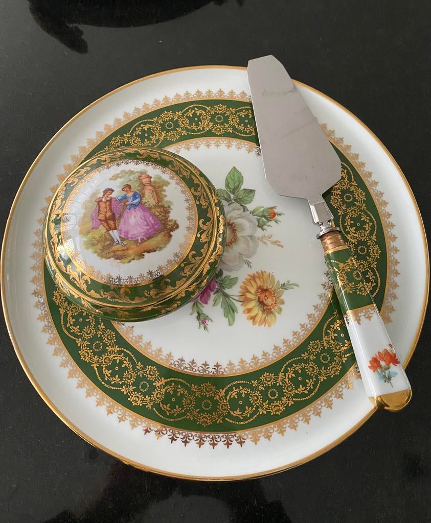 Antiek limoges france set, Antiek en Kunst, Antiek | Porselein, Ophalen of Verzenden