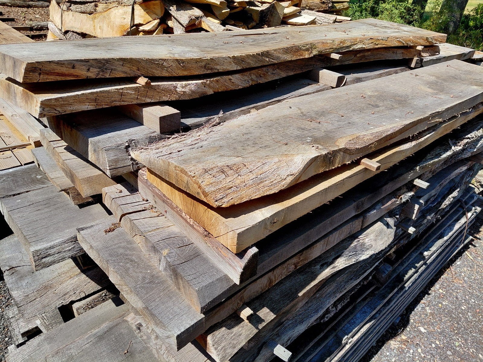 Eiken planken / schaaldelen 5cm., Ophalen, Eiken, Nieuw, Plank