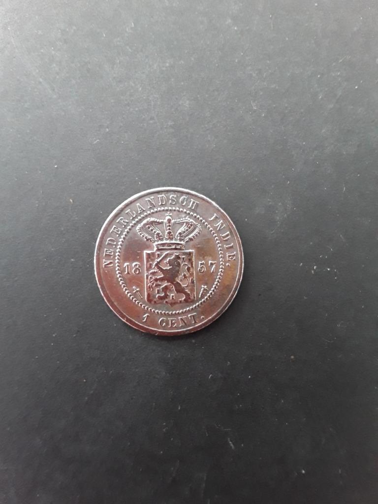 Ned.indie 1 cent 1857, Ophalen of Verzenden, Koningin Wilhelmina