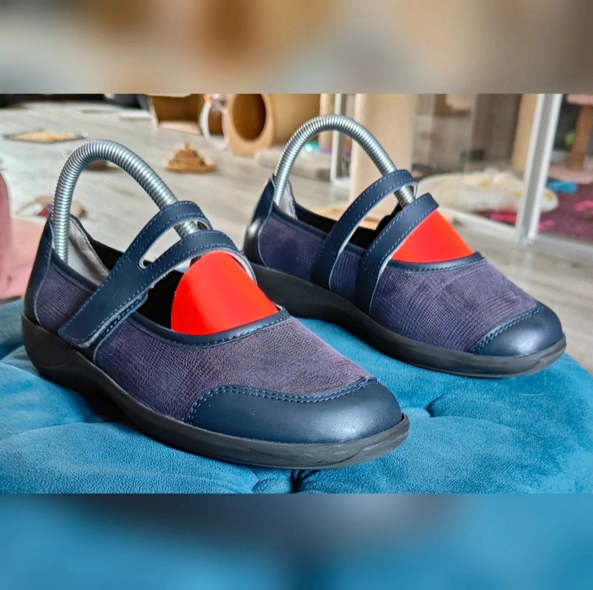 Donkerblauwe Stuppy Reflexor Mary James schoenen maat 37, Ophalen of Verzenden, Zo goed als nieuw, Blauw