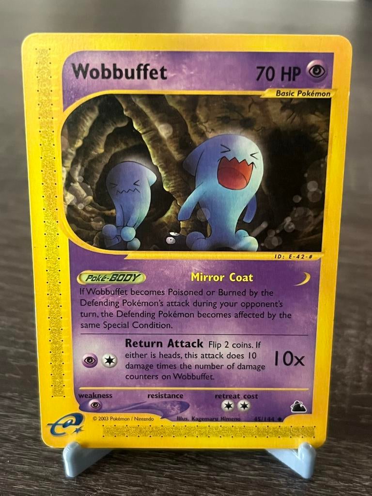 Wobbuffet (45/144) - Skyridge - EX, Ophalen of Verzenden, Gebruikt, Losse kaart