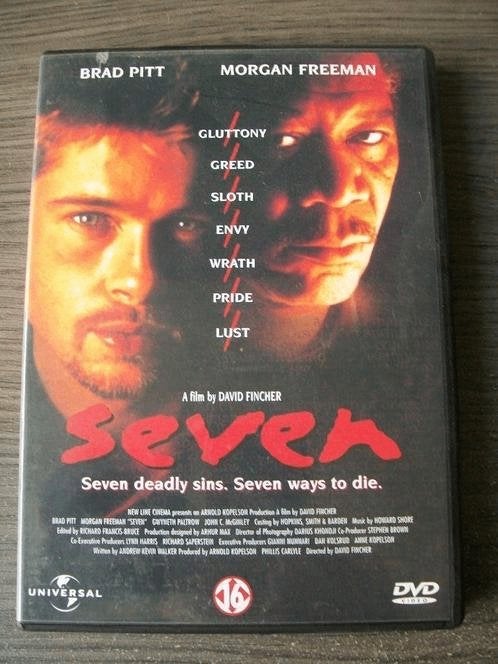 SEVEN (1-disc) in nieuwstaat , Cd's en Dvd's, Dvd's | Tv en Series, Engels, Vanaf 16 jaar, Verzenden, Nederlands
