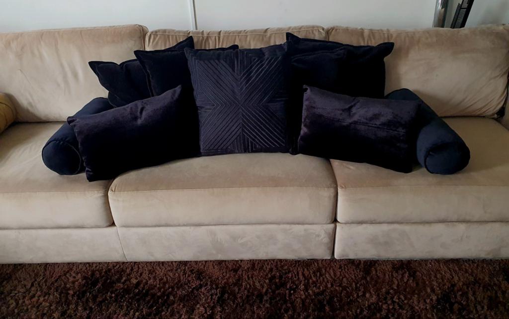 Set zwarte velvet kussens! (Hotel Chique e.d.), Ophalen, Zwart, Vierkant