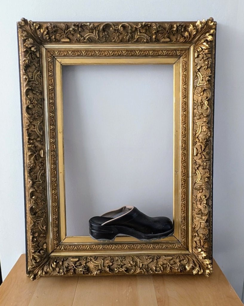 antiek schilderijlijst 65 / 85 cm bladgoud, Antiek en Kunst, Antiek | Porselein, Ophalen