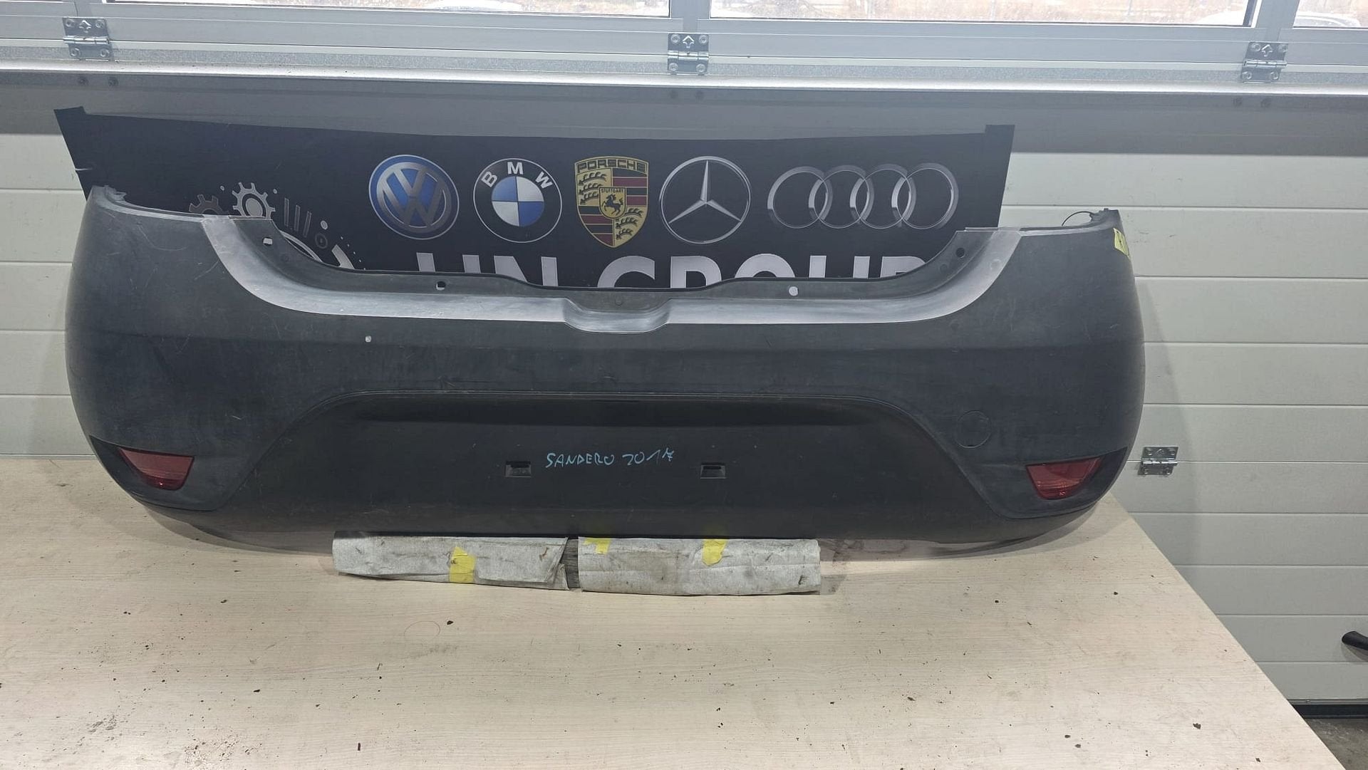 Dacia Sandero achterbumper, Gebruikt, -, -, Ophalen of Verzenden