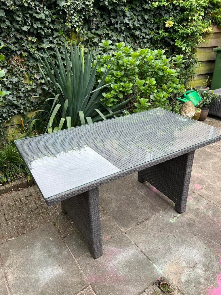 Tuintafel 130x70 cm, Tuin en Terras, Tuintafels, Ophalen, Gebruikt, Rechthoekig