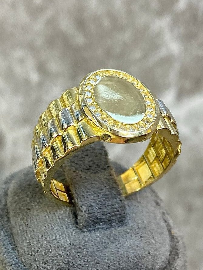 14k Gouden Rolex Zegelring, 19 tot 20, Nieuw, Ophalen of Verzenden, Dame of Heer