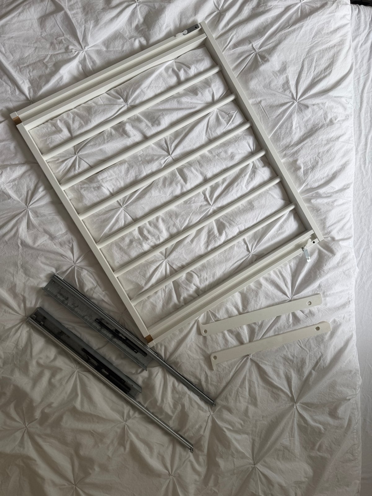 IKEA Komplement Uittrekbare Broekhanger Wit, Huis en Inrichting, Ophalen, 50 tot 100 cm, Zo goed als nieuw, Minder dan 100 cm