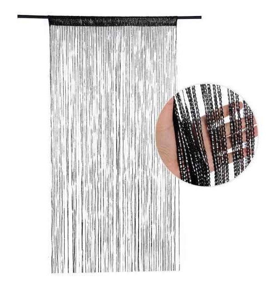 Zwart Vliegengordijn / Deurgordijn 100x200cm - nieuw, Overige merken, Zwart, Nieuw, Ophalen of Verzenden