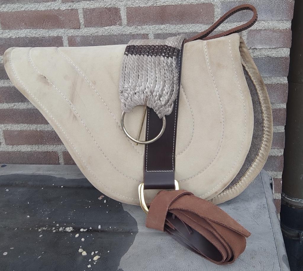 Horsemanship barebackpad suede leer met medisch vilt, Ophalen of Verzenden