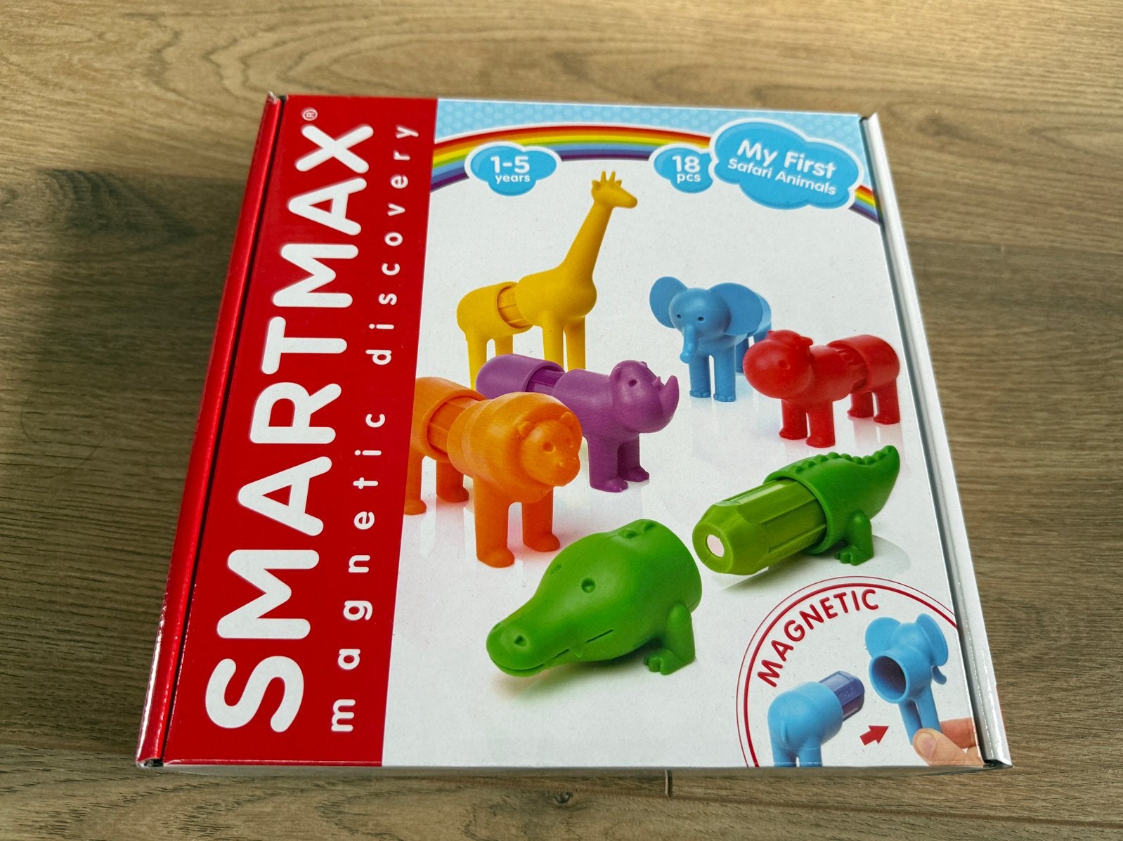 Smartmax Magnetic Discovery - My First Safari Animals (18 st, Ophalen of Verzenden, Zo goed als nieuw, Overige typen