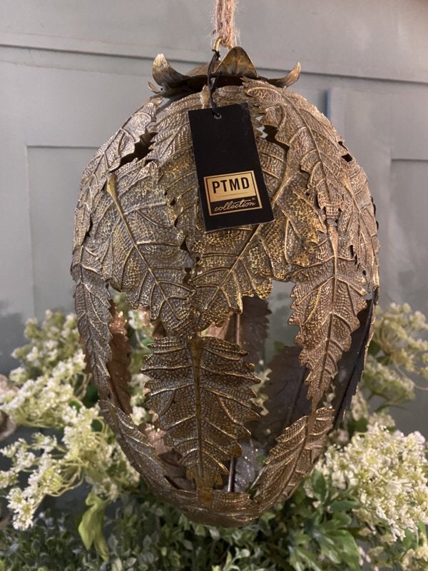 PTMD ornament goud metaal hangdecoratie ei VdlM, Boho, Nieuw, Ophalen of Verzenden, Goud
