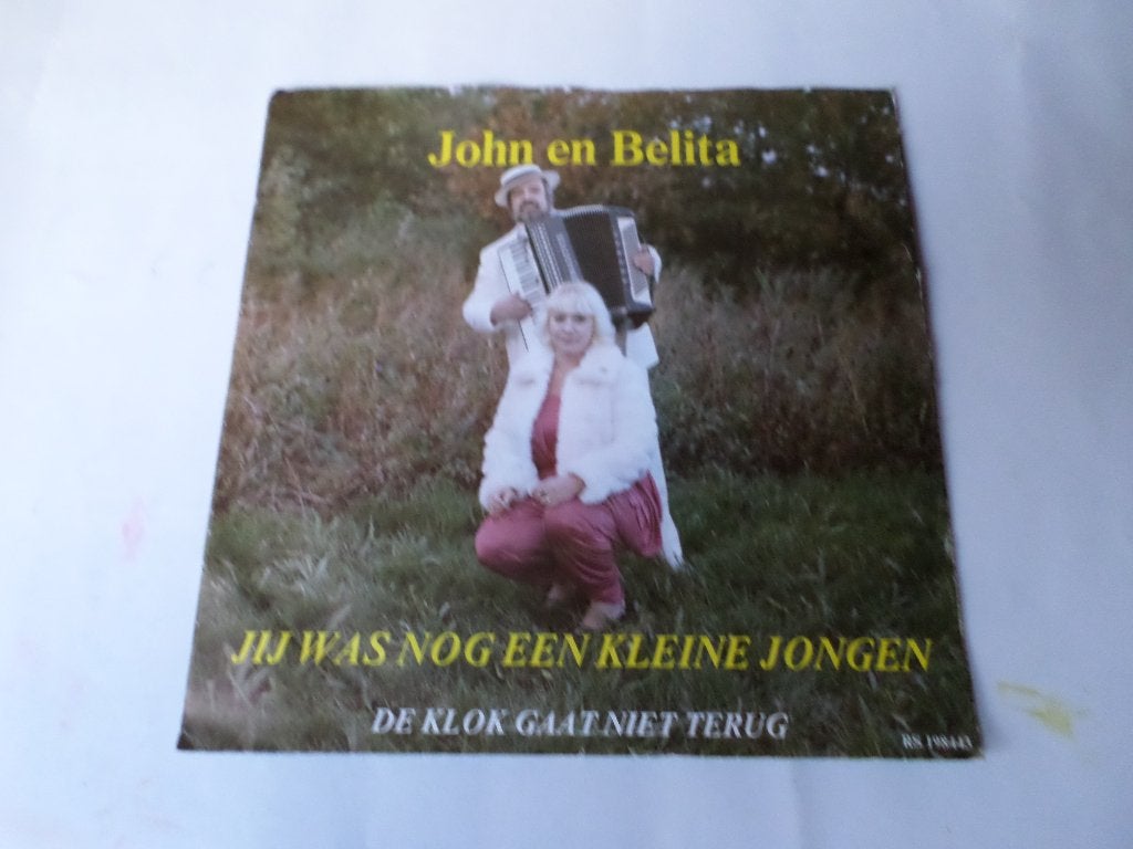 John en Belita - Jij Was Nog Een Kleine Jongen Vinylsingle, Cd's en Dvd's, Vinyl Singles, Fotohoes, Ophalen of Verzenden, Zo goed als nieuw