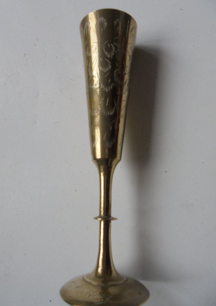 Antiek Bloemenvaasje koper (K-BKO-14), Antiek en Kunst, Antiek | Koper en Brons, Ophalen