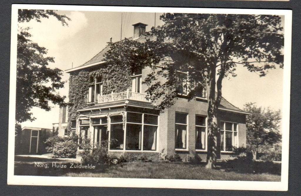 Oude Ansicht - Norg - Huize Zuidvelde - Dr., Ophalen of Verzenden, 1940 tot 1960, Ongelopen, Drenthe