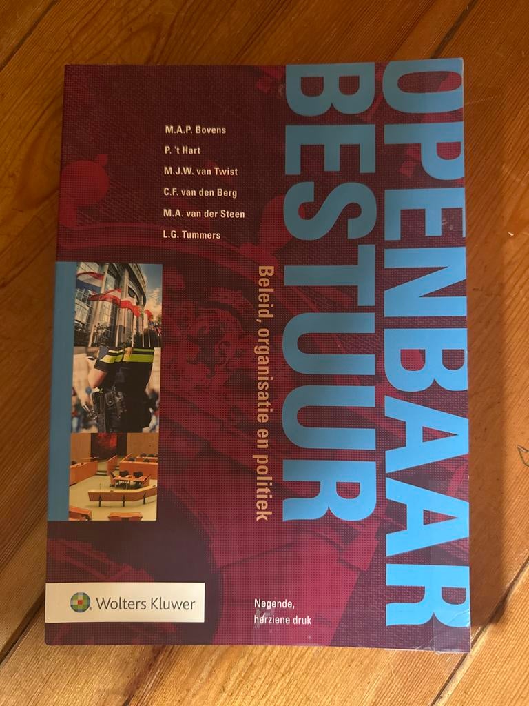 Openbaar Bestuur: Beleid, organisatie en politiek, Boeken, Studieboeken en Cursussen, Ophalen of Verzenden, Gamma, Zo goed als nieuw