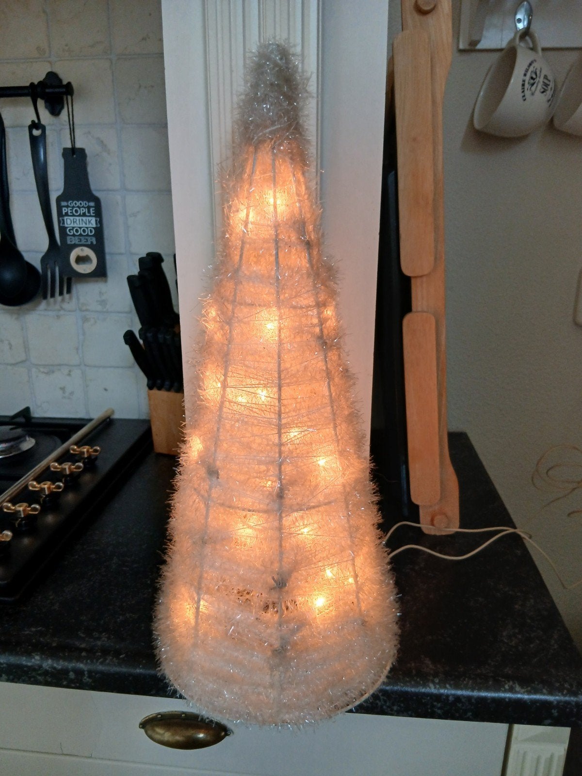 Vintage kerst pyramide, Diversen, Ophalen, Gebruikt
