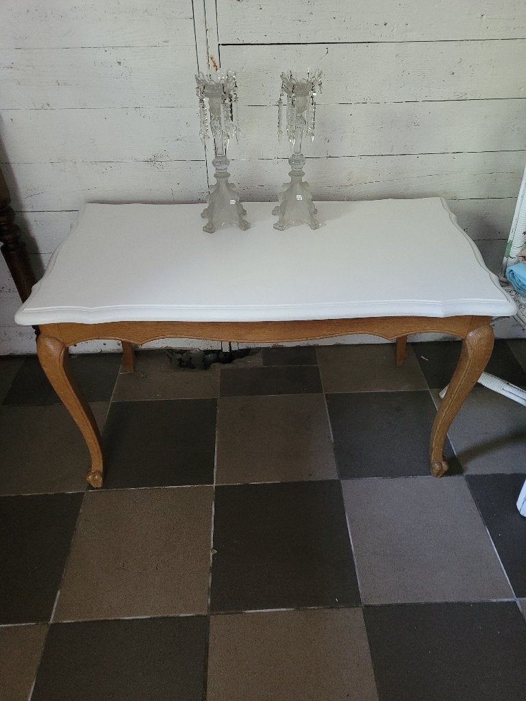 Vintage Queen Ann salon tafel foto 1 t/m 4, Ophalen