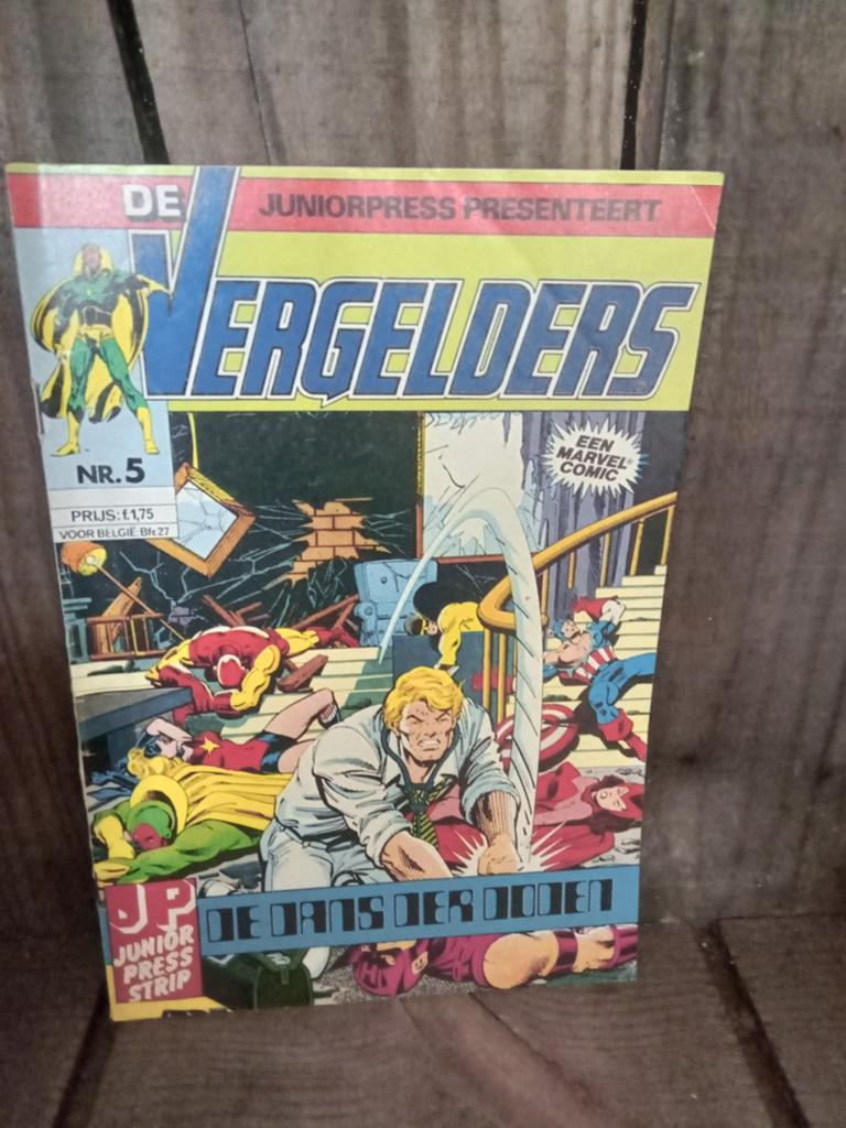 De Vergelders Nr. 5 - Juniorpress Stripboek, Gelezen, Stan Lee, Eén stripboek, Ophalen of Verzenden