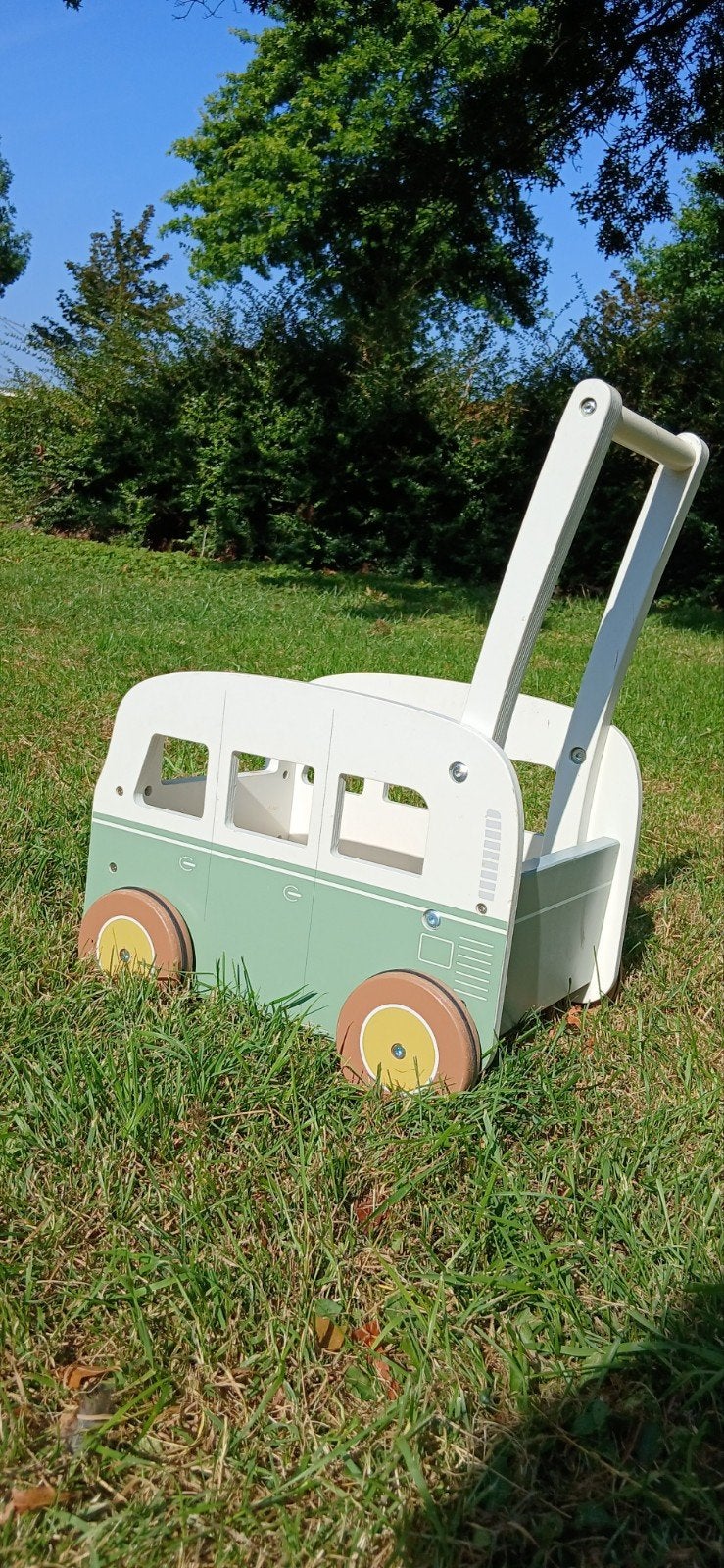 Little Dutch Houten Loopwagen Camper, Ophalen of Verzenden, Gebruikt, Duw- of Trekspeelgoed