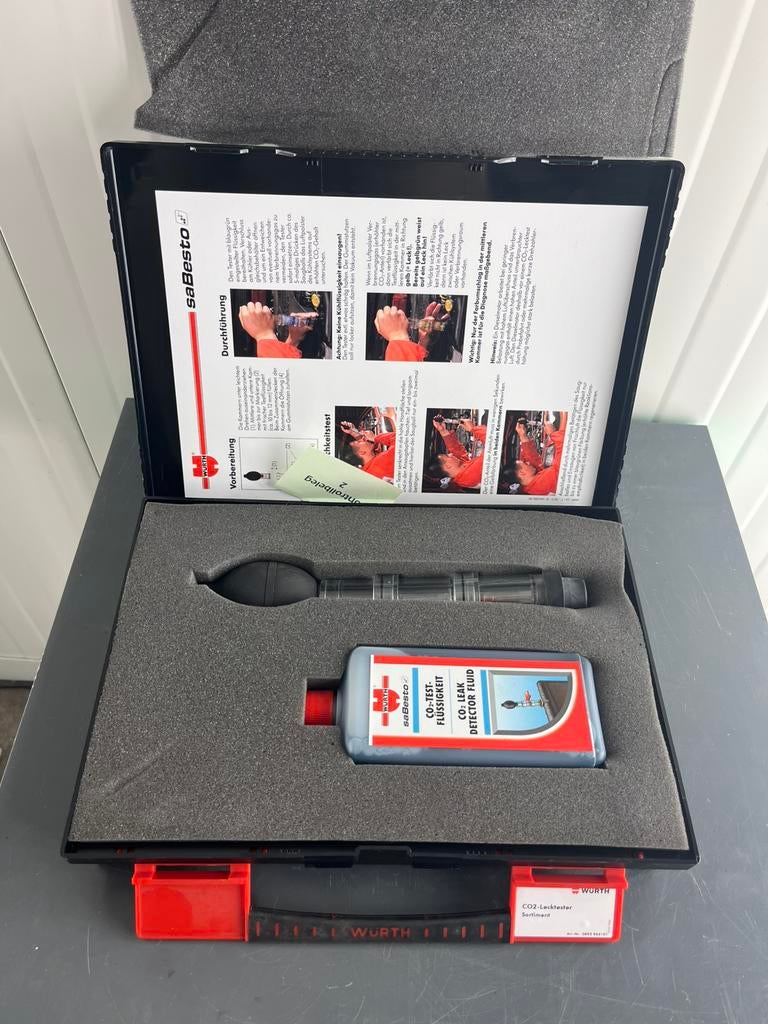 Würth CO2 lektester set – Koppakking test / koelsysteem test, Ophalen of Verzenden, Nieuw