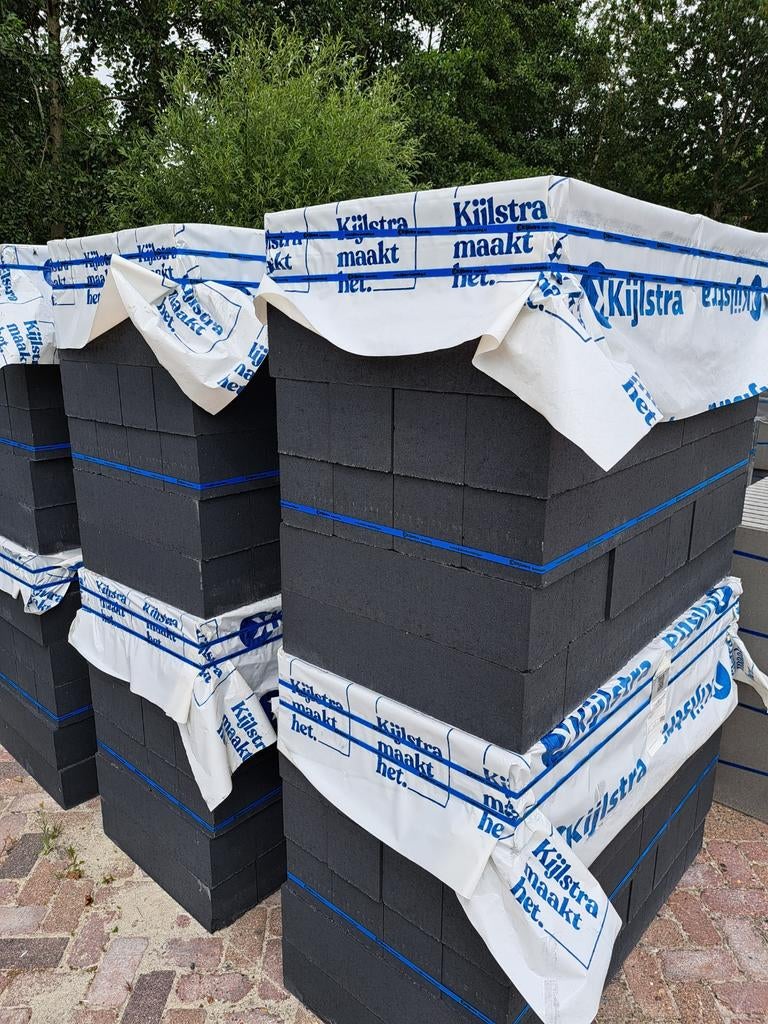 Linea stapelblokken 15x15x60cm antraciet, Ophalen, Overige typen, Nieuw, Minder dan 5 m²