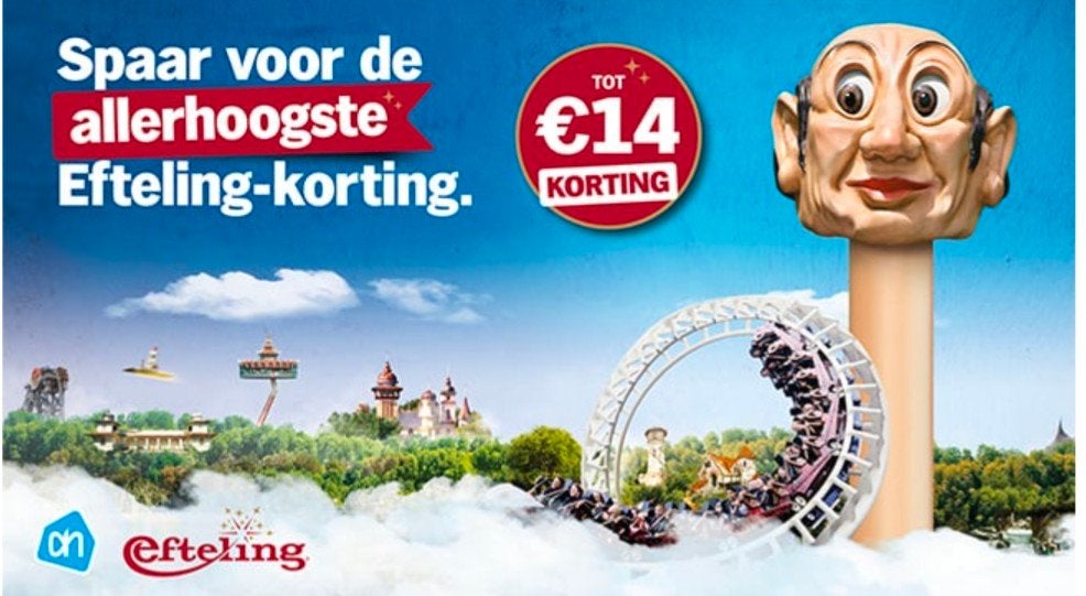 Efteling AH voucher voor flexibel ticket, Tickets en Kaartjes, Eén persoon, Ticket of Toegangskaart