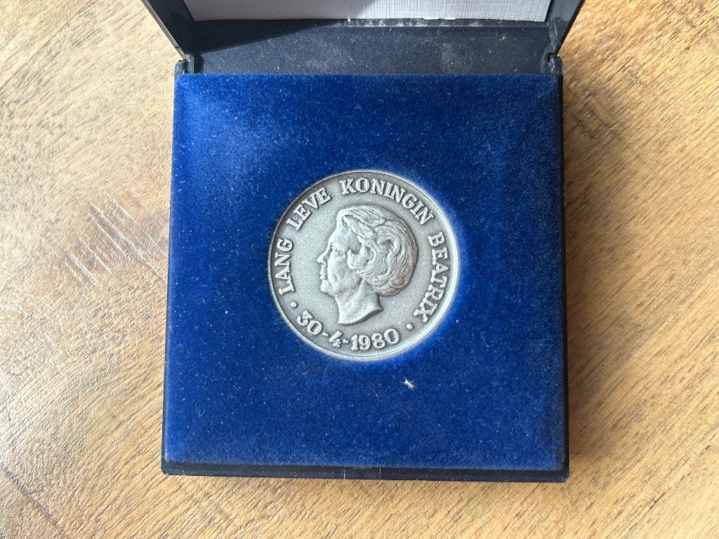 Lang leve koningin Beatrix 1980 munt, Ophalen of Verzenden, Koningin Beatrix