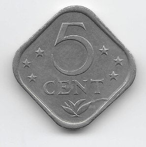 Nederlandse Antillen 5 cent 1985 KM# 13, Verzenden, Midden-Amerika, Losse munt