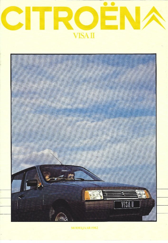 Folder Citroen Visa II 1981, Ophalen of Verzenden, Gelezen, Citroën