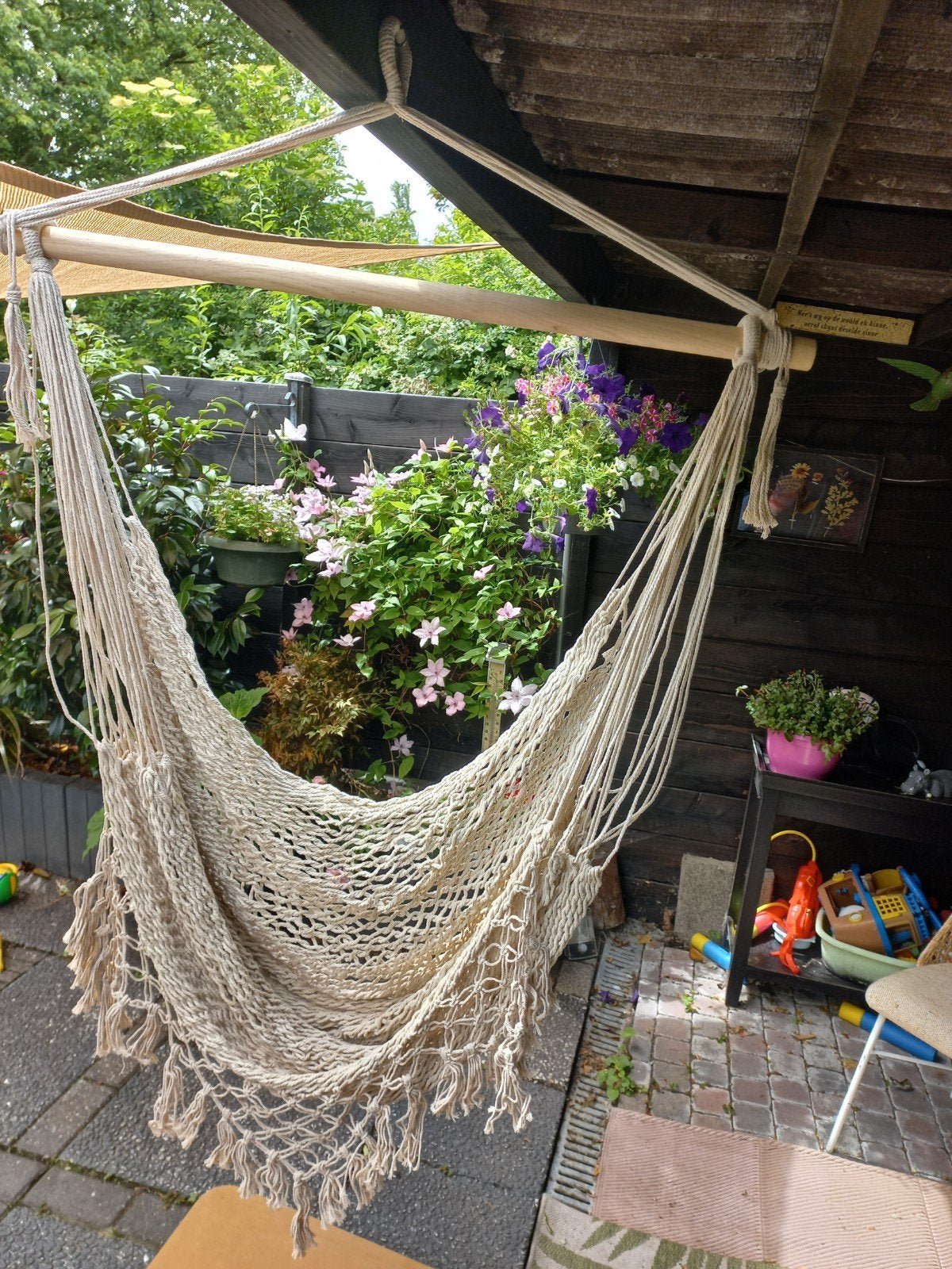 WernerVoss hangstoel ecru, Opvouwbaar, Nieuw, Ophalen of Verzenden, Eenpersoons
