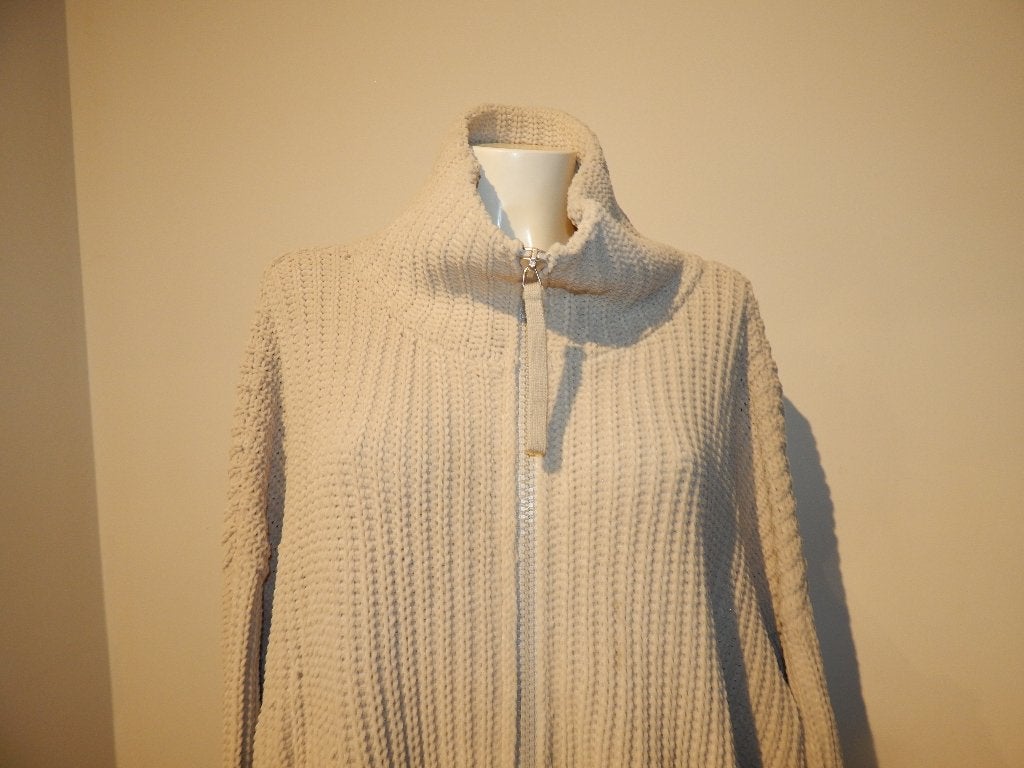 Annette Gortz grof gebreid oversized vest licht beige mt L, Kleding | Dames, Annette Gortz, Beige, Maat 42/44 (L), Ophalen of Verzenden