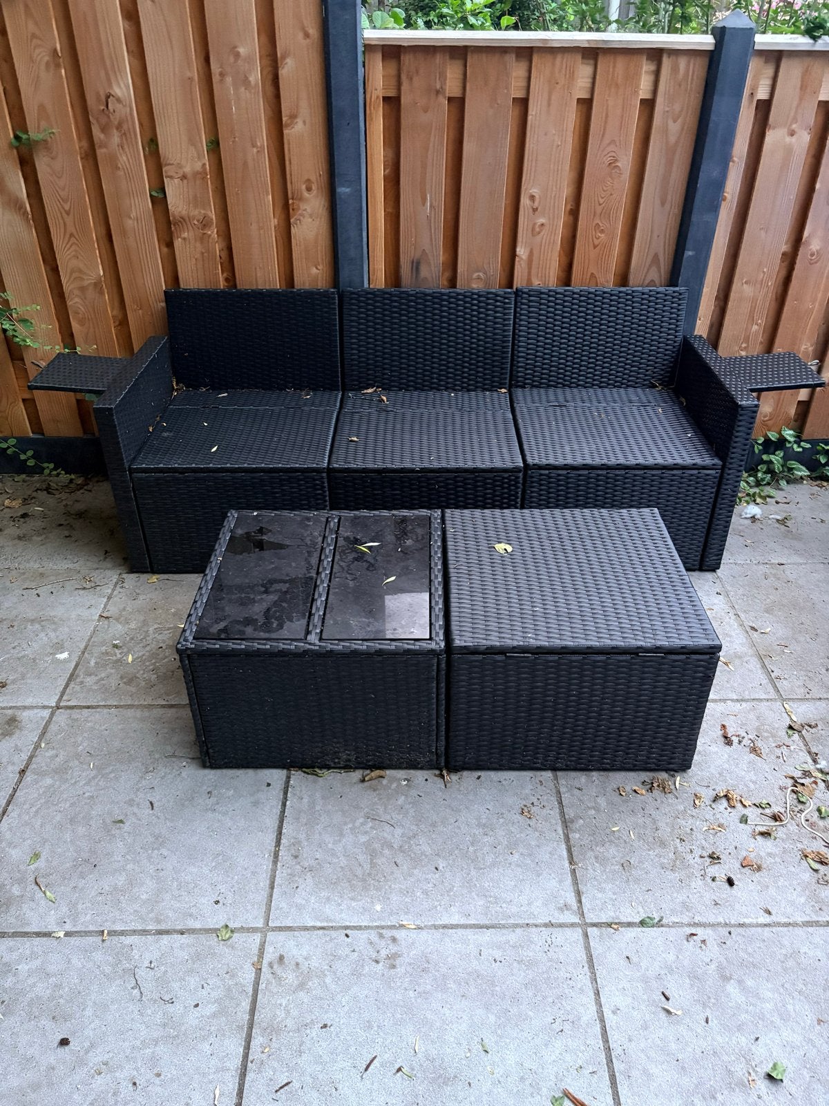 VidaXL Loungeset - Zo goed als nieuw, Ophalen, 3 zitplaatsen, Zo goed als nieuw, Loungeset
