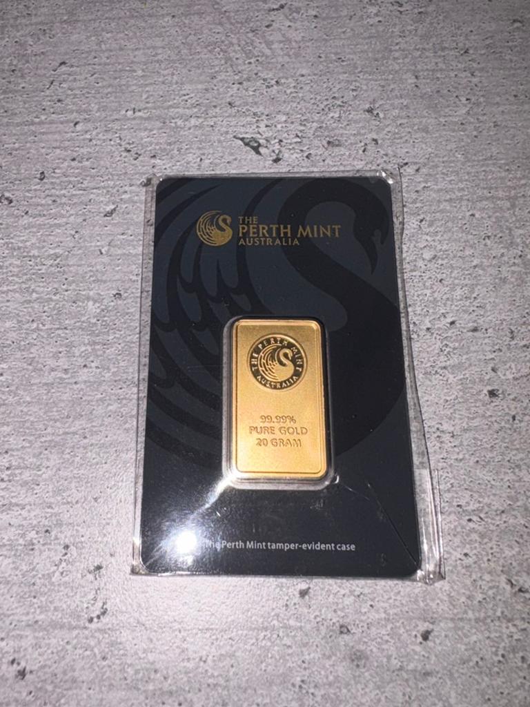 The Perth Mint goudbaar 20 gram puur goud, Ophalen of Verzenden, Goud