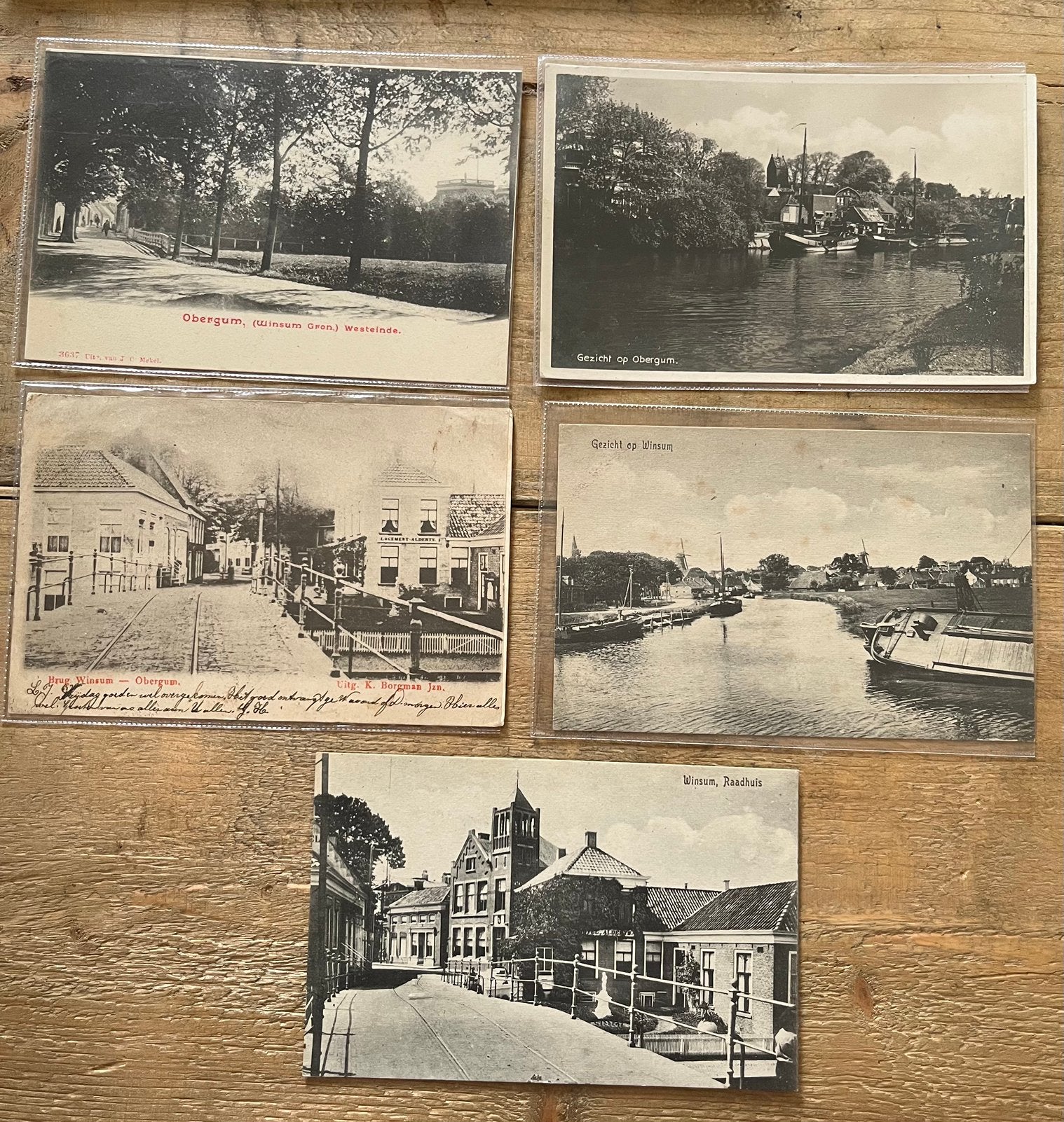 5 kaarten van Winsum, Ophalen of Verzenden, Groningen