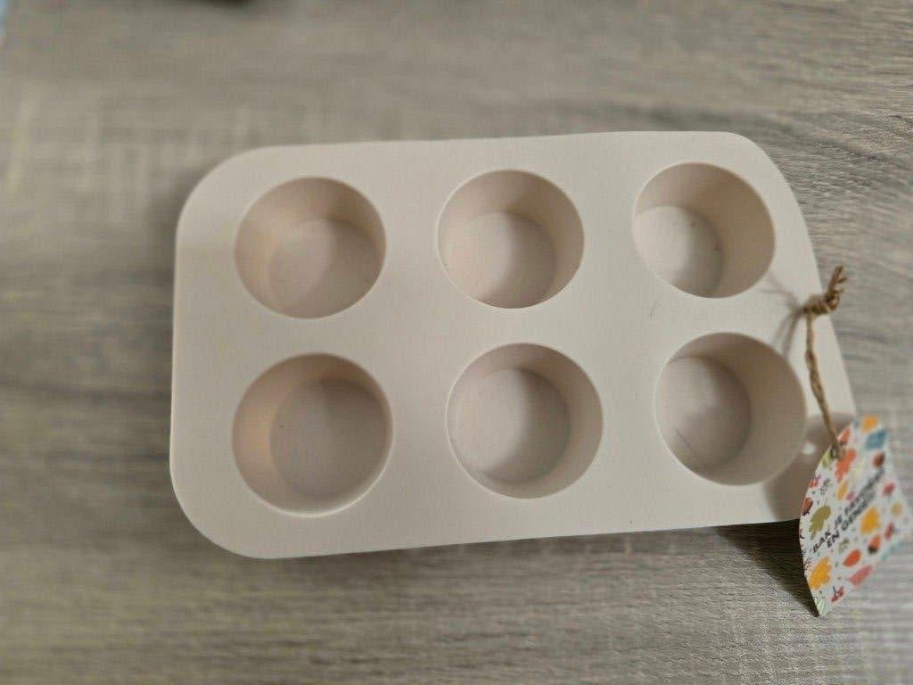 Nieuwe siliconen bakvorm voor 6 cupcakes/muffins, Ophalen of Verzenden, Nieuw, Cupcakes, Bakvorm
