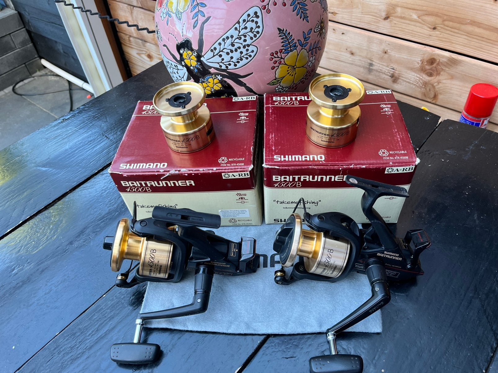 Shimano 4500 B gold 2x, Ophalen, Zo goed als nieuw, Molen