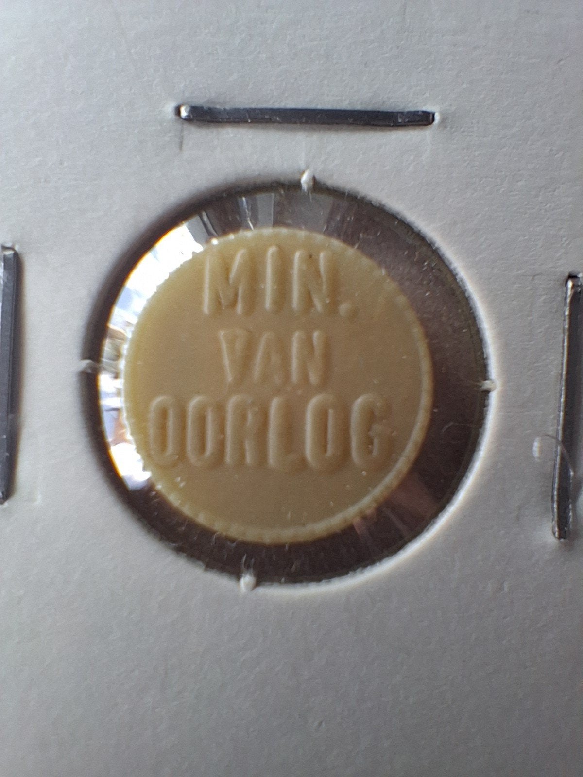 Zeldzaam Militair Kantinegeld 5 Cent 1951 - Min. van Oorlog, Ophalen of Verzenden, Overige materialen, Nederland
