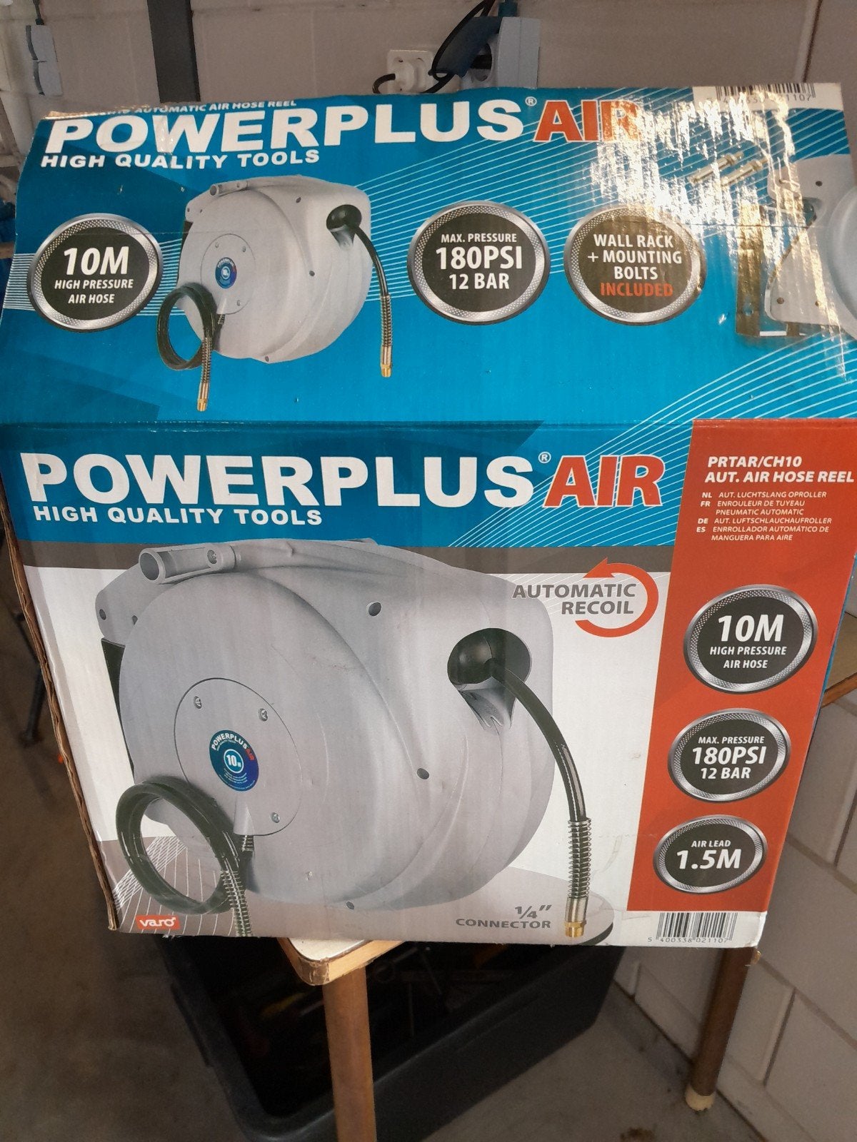 Lucht haspel., 100 liter of meer, Ophalen, Nieuw, Minder dan 200 liter/min