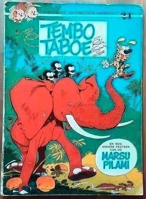 Robbedoes en Kwabbernoot - Tembo Taboe - Franquin 1974, Ophalen of Verzenden, Gelezen