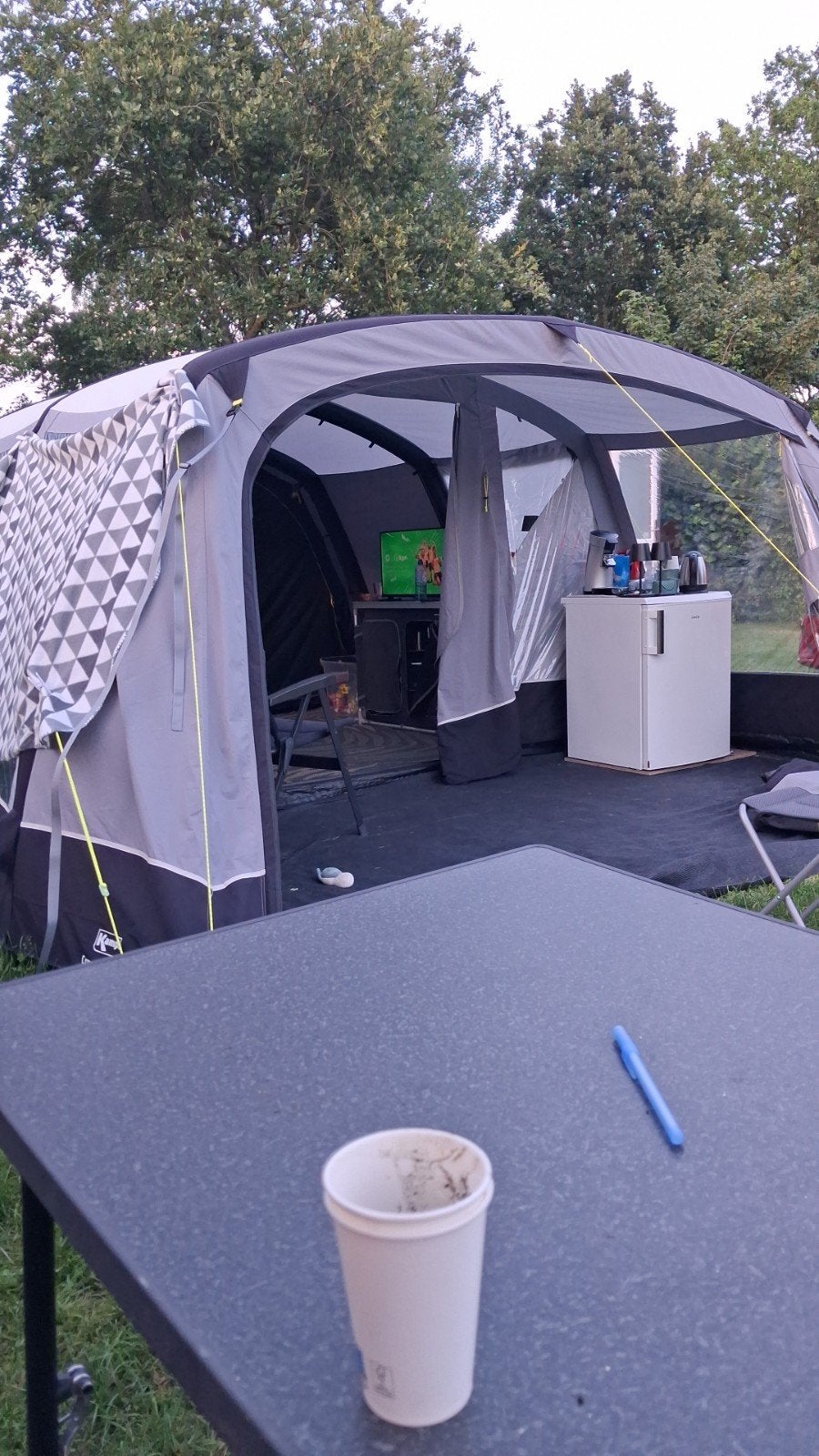 Zgan campa croyde 6 air tc, Caravans en Kamperen, Tenten, Ophalen, Zo goed als nieuw