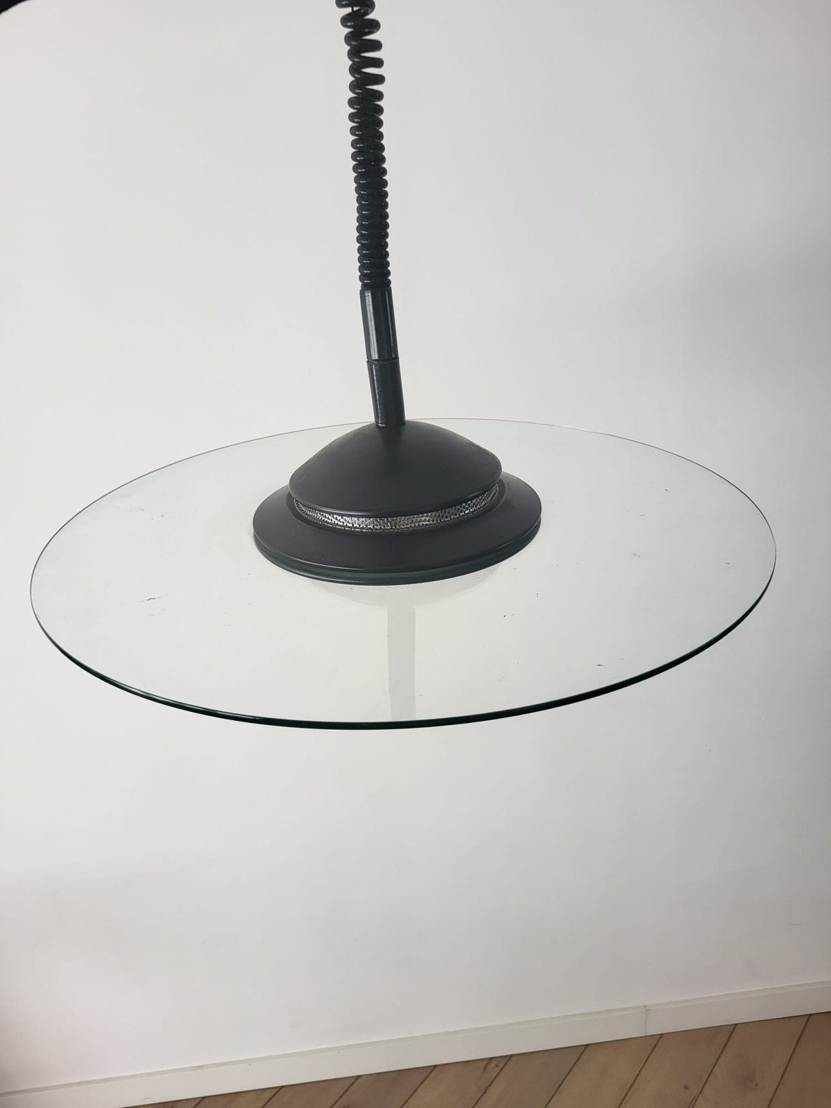 UFO space age hanglamp, Ophalen, Zo goed als nieuw, Glas, Space age