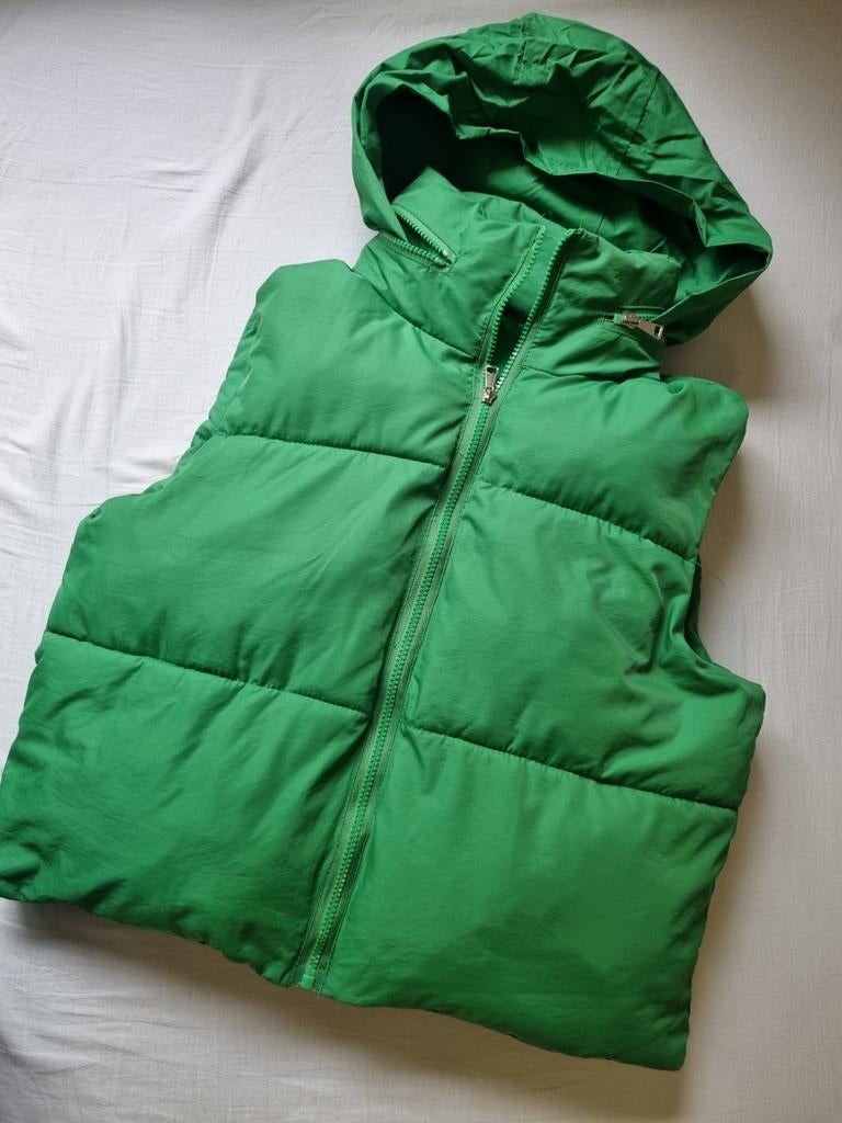 Bodywarmer appelgroen, valt als maat M/ L, Kleding | Dames, Ophalen of Verzenden, Gedragen, Maat 38/40 (M), Groen