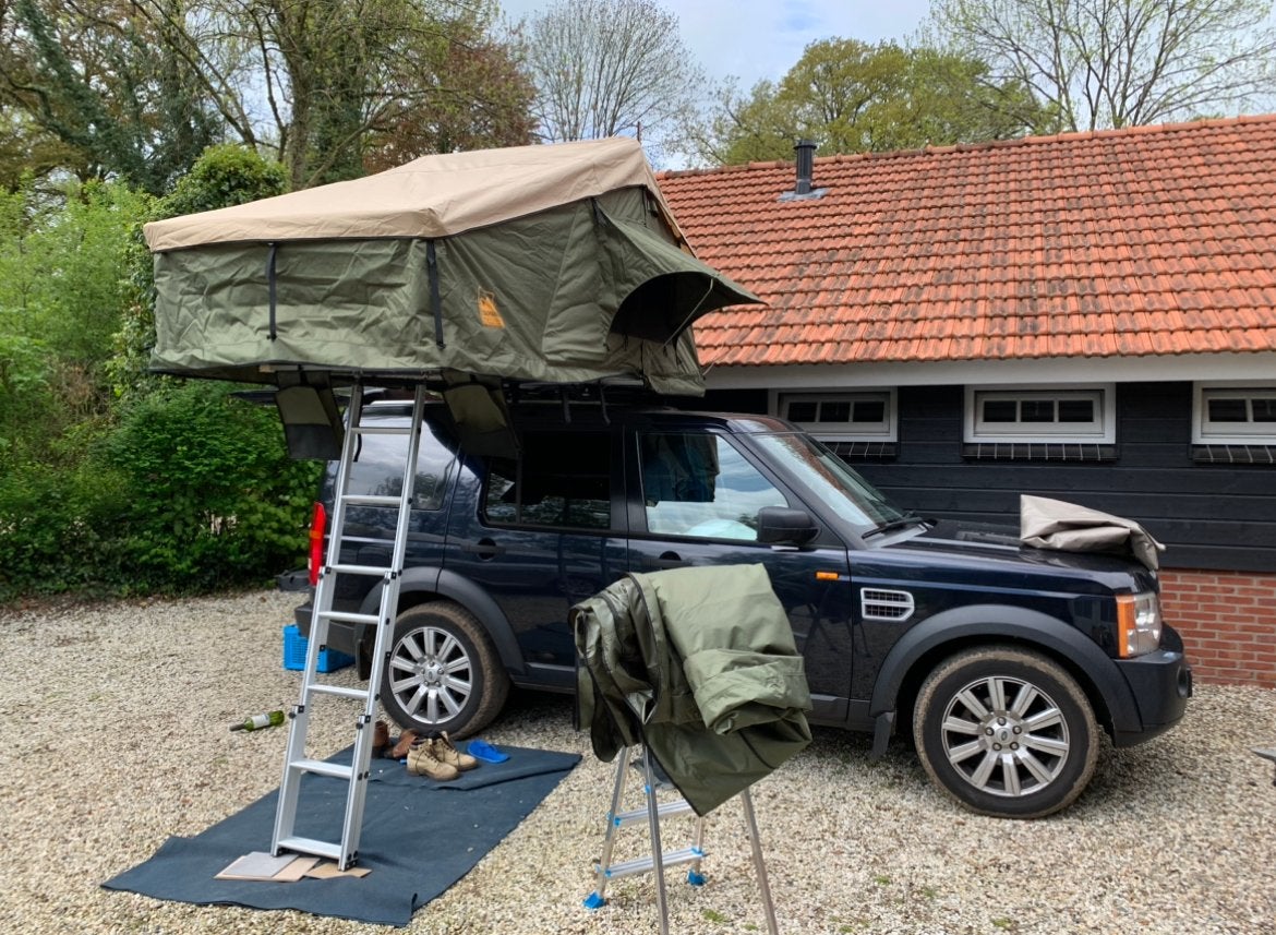 Daktent Tasmanian outdoor voor avontuurlijke reizen, Caravans en Kamperen, Tenten, Ophalen, Gebruikt, Tot en met 2