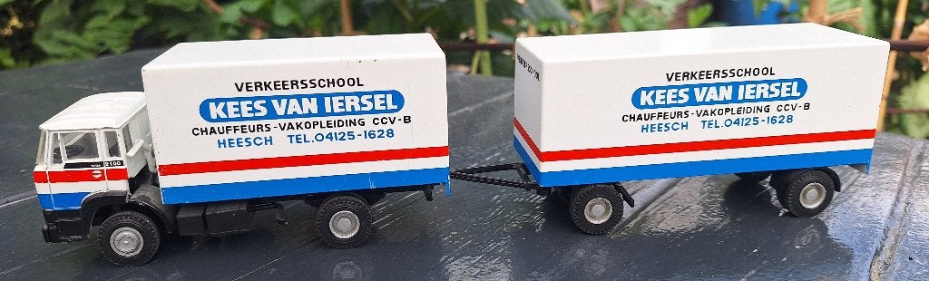 DAF turbo 2100 met aanhanger - Kees van Iersel- Lion Car, Verzenden, Gebruikt, Bus of Vrachtwagen, Overige merken